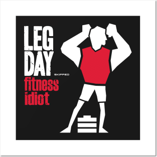 Leg day skipped-album cover parody Posters and Art